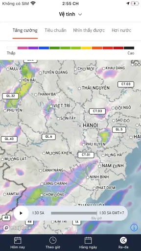 Dự báo bởi AccuWeather screenshot