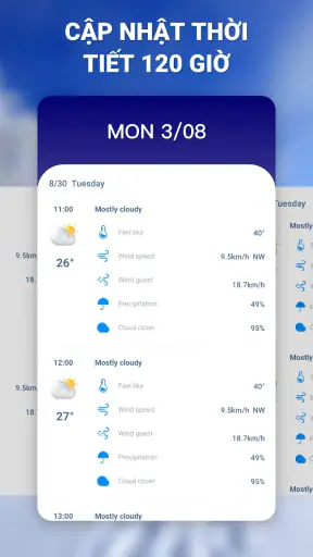 Dự báo thời tiết screenshot