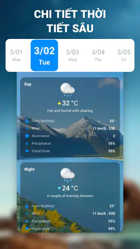 Dự báo thời tiết screenshot
