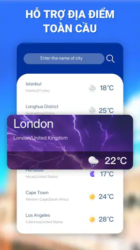 Dự báo thời tiết screenshot