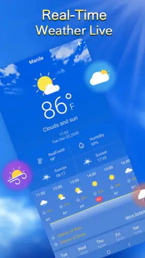 Dự báo thời tiết địa phương screenshot