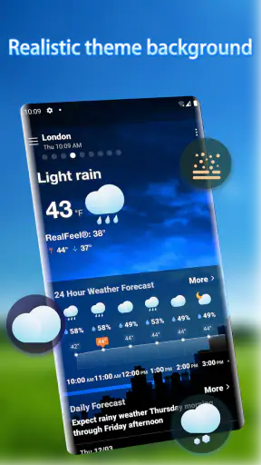 Dự báo thời tiết - Widget screenshot