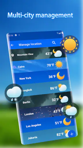 Dự báo thời tiết - Widget screenshot