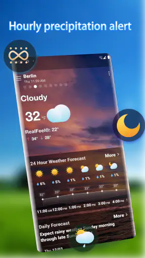 Dự báo thời tiết - Widget screenshot