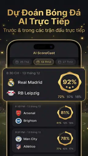 Dự Đoán Bóng Đá AI screenshot