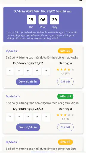 Dự đoán kết quả xổ số tự động screenshot