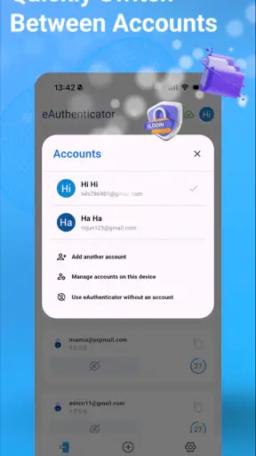 eAuthenticator screenshot
