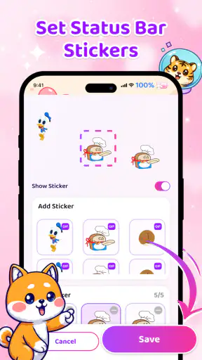 Emoji Battery Icon Customize screenshot