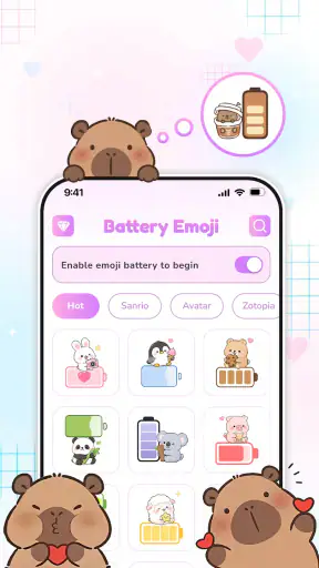 Emoji Battery: Status Icons screenshot