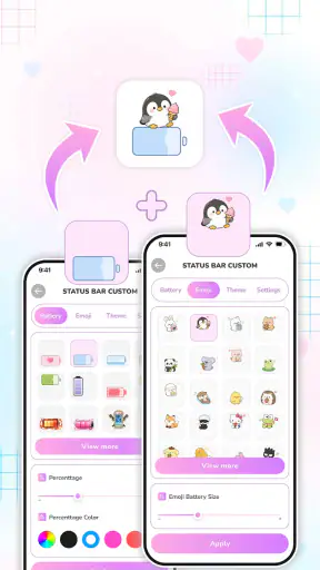 Emoji Battery: Status Icons screenshot