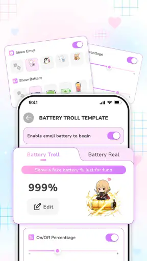 Emoji Battery: Status Icons screenshot