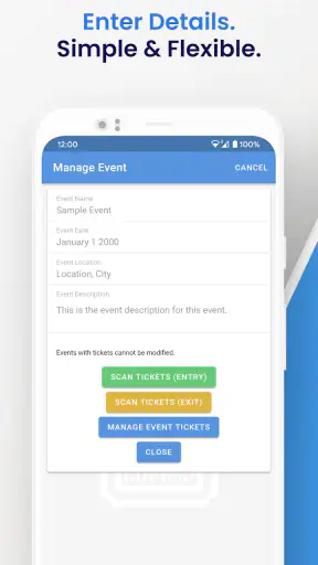 Event Ticket Hero: Create. Run screenshot