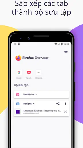 Firefox Trình duyệt Riêng tư screenshot