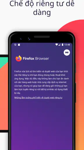 Firefox Trình duyệt Riêng tư screenshot
