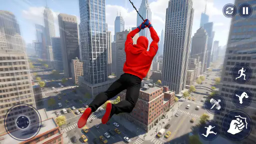 Flying Spider Hero City Action screenshot