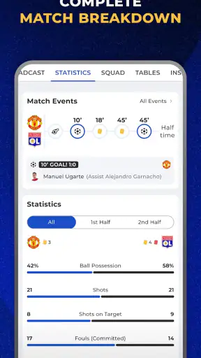 Football Xtra: Tỉ số trực tiếp screenshot