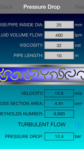 Free Hydraulic Calculator screenshot