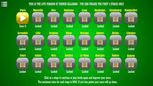 French Billiards screenshot
