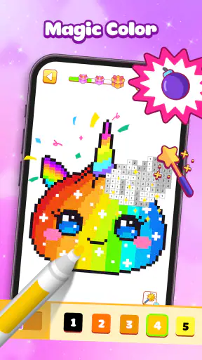 Fun Pixel Number Coloring Game screenshot