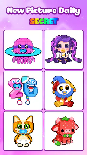 Fun Pixel Number Coloring Game screenshot