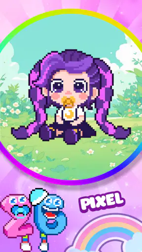 Fun Pixel Number Coloring Game screenshot