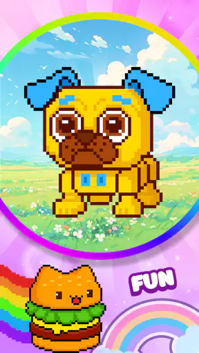 Fun Pixel Number Coloring Game screenshot