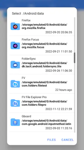 FV File Manager screenshot