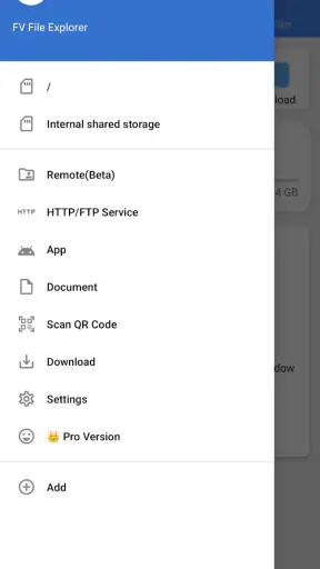 FV File Manager screenshot