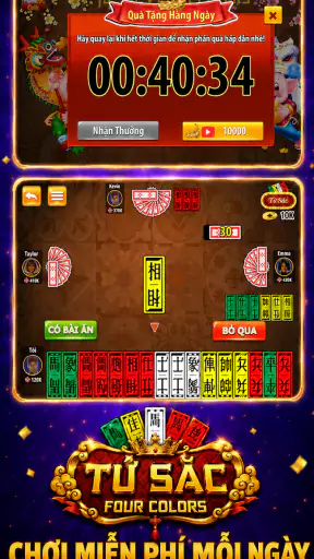Game bài - Tứ Sắc - Bài 4 Màu screenshot