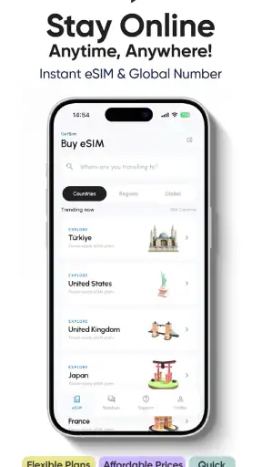 GetSim: Số ảo & eSIM du lịch screenshot