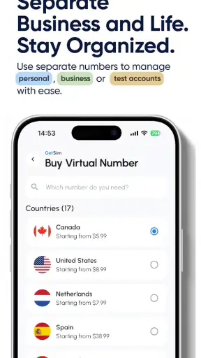 GetSim: Số ảo & eSIM du lịch screenshot