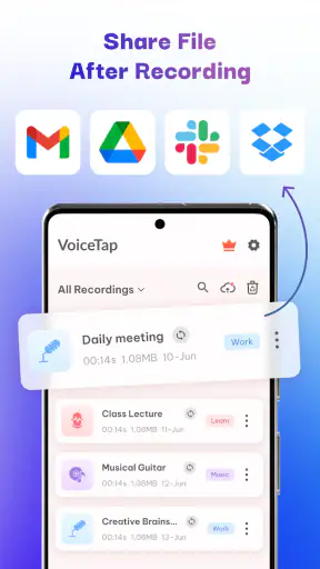 Ghi Âm Thành Văn Bản: Voicetap screenshot