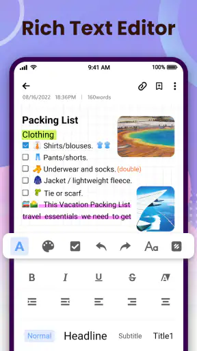Ghi chú - Notepad & Notebook screenshot