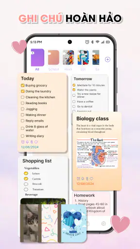 Ghi Chú : Notes & Lập kế hoạch screenshot