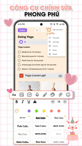Ghi Chú : Notes & Lập kế hoạch screenshot