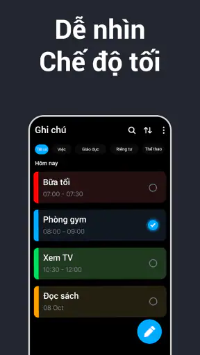 Ghi chú : Sổ tay screenshot