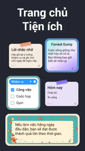 Ghi chú : Sổ tay screenshot