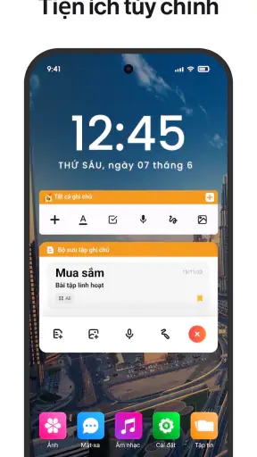 Ghi chú: Sổ tay và danh sách screenshot