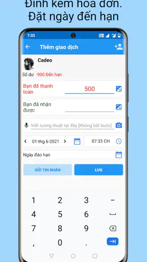 Ghi Nợ Tín Dụng - sổ Tài Khoản screenshot
