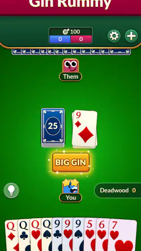Gin Rummy: Bài Cổ Điển screenshot