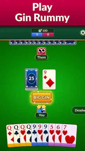 Gin Rummy: Bài Cổ Điển screenshot