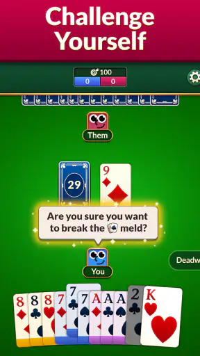 Gin Rummy: Bài Cổ Điển screenshot