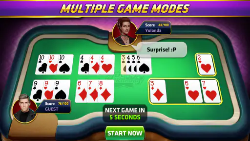Gin Rummy-Trò chơi bài cổ điển screenshot
