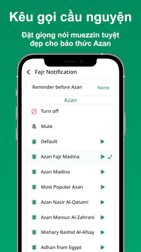 Giờ cầu nguyện, Azan, Qibla screenshot