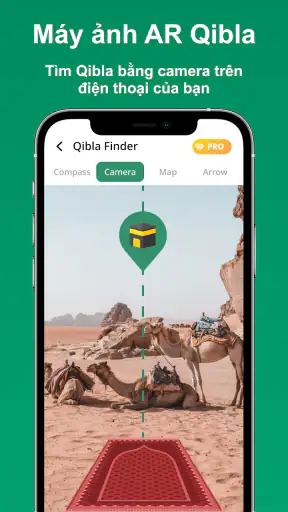Giờ cầu nguyện, Azan, Qibla screenshot