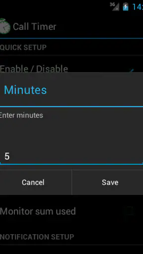 Giới hạn thời gian cuộc gọi screenshot