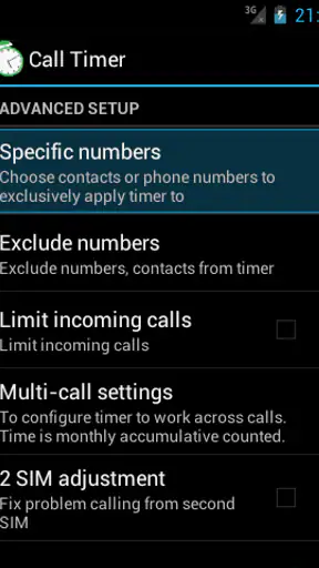 Giới hạn thời gian cuộc gọi screenshot