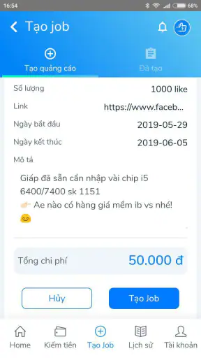Golike - Kiếm Tiền Online Từ M screenshot