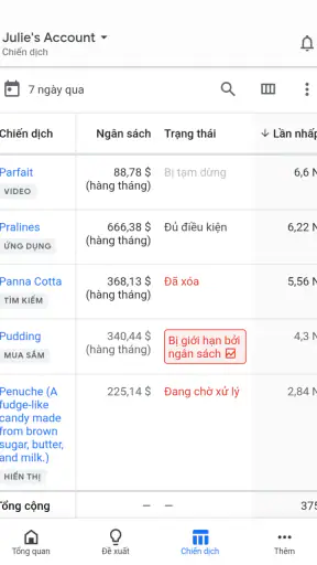 Google Ads screenshot