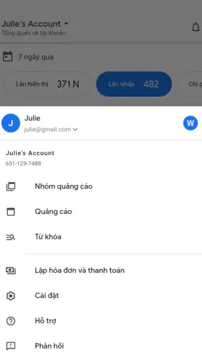 Google Ads screenshot